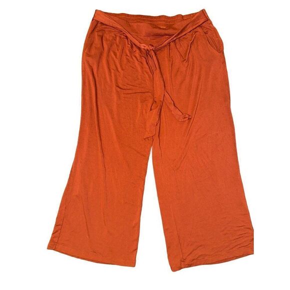 Matilda Jane Women’s Rayon Pull On Wide Leg Rust Colored Pants  Size XXL - Picture 8 of 11